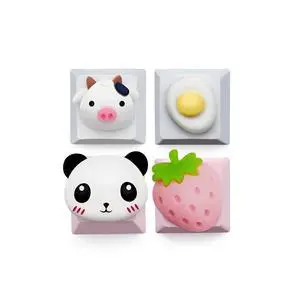 Custom 3D Model Keycap Set, Cute Animal OEM R4 Profile ESC-Keys for Cherry MX Switches Mechanical Gaming Keyboard Custom 3D Model Keycap Set, Cute Animal OEM R4 Profile ESC-Keys for Cherry MX Switches Mechanical Gaming Keyboard