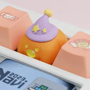 Halloween Cute ESC Keycaps,Custom Artisan Resin Keycap Cherry MX Switches Mechanical Gaming Keyboard Personalized R4 Keys Replacement (Yellow Pumpkin) Halloween Cute ESC Keycaps,Custom Artisan Resin Keycap Cherry MX Switches Mechanical Gaming Keyboard Personalized R4 Keys Replacement (Yellow Pumpkin)