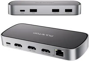 3 HDMI Triple USB C Docking Station, Laptop Docking Station Dual 4K Display for MacBook M1/M2/M3/Windows, Universal USB C Dock with Power Adapter, PD, 10Gbps USBC/A Data,2 USB-A 2.0, Ethernet 3 HDMI Triple USB C Docking Station, Laptop Docking Station Dual 4K Display for MacBook M1/M2/M3/Windows, Universal USB C Dock with Power Adapter, PD, 10Gbps USBC/A Data,2 USB-A 2.0, Ethernet