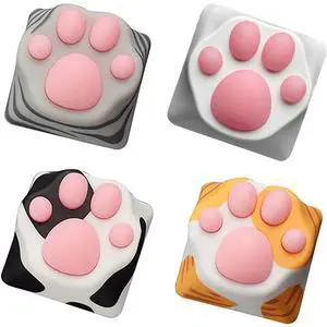 ZOMOPLUS Cute Keycaps,Novelty Cat-Claws Keycap 3D Model OEM Profile Keyboard Keycaps Squishy-Paws Custom Key Caps for Cherry MX Switches Mechanical Gaming Keyboard ESC-Key Keycap(4 Keycaps) ZOMOPLUS Cute Keycaps,Novelty Cat-Claws Keycap 3D Model OEM Profile Keyboard Keycaps Squishy-Paws Custom Key Caps for Cherry MX Switches Mechanical Gaming Keyboard ESC-Key Keycap(4 Keycaps)