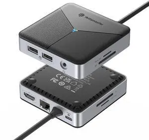 Laptop Docking Station 8 in 1, USB C Hub with 2XUSB-A 3.0, 100W Power Delivery, 4K@60Hz HDMI, SD/TF, RJ45, 3.5mm Audio, USB Multiport C Adapter for MacBook/DELL/HP/Lenovo Laptop Docking Station 8 in 1, USB C Hub with 2XUSB-A 3.0, 100W Power Delivery, 4K@60Hz HDMI, SD/TF, RJ45, 3.5mm Audio, USB Multiport C Adapter for MacBook/DELL/HP/Lenovo
