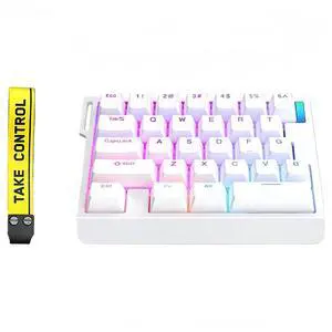 HE30 Rapid Trigger Gaming Keyboard,One Handed Hall Effect Magnetic Switch Keyboard Hot Swap Custom RGB Mini Wired Macro Mechanical Keypad with Fast Adjustable Actuation,8K Hz Polling Rate (White) HE30 Rapid Trigger Gaming Keyboard,One Handed Hall Effect Magnetic Switch Keyboard Hot Swap Custom RGB Mini Wired Macro Mechanical Keypad with Fast Adjustable Actuation,8K Hz Polling Rate (White)