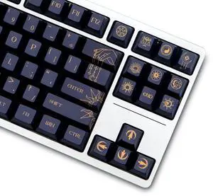 PBT Custom Keycaps,Cherry Profile Dye-Sublimation Star-Themed Cool Keycaps 150 Keys Full Size Keycap Set for Cherry MX Switches Mechanical Gaming Keyboard (Blue-Constellation) PBT Custom Keycaps,Cherry Profile Dye-Sublimation Star-Themed Cool Keycaps 150 Keys Full Size Keycap Set for Cherry MX Switches Mechanical Gaming Keyboard (Blue-Constellation)