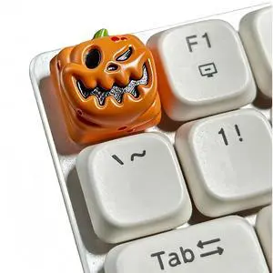 Halloween Keyboard Keycaps,Novelty ESC Keycaps Custom Artisan Resin Keycap Cherry MX Switches Mechanical Gaming Keyboard Personalized R4 Keys Replacement (Pumpkin) Halloween Keyboard Keycaps,Novelty ESC Keycaps Custom Artisan Resin Keycap Cherry MX Switches Mechanical Gaming Keyboard Personalized R4 Keys Replacement (Pumpkin)