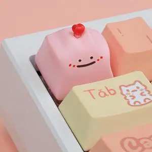Cute Anime Keycaps,Artisan Resin Custom Keycaps 3D Kawaii Cartoon ESC Keycap for Cherry MX Switches Mechanical Gaming Keyboard DIY,PC Gamer Gifts (Strawberry-Pink) Cute Anime Keycaps,Artisan Resin Custom Keycaps 3D Kawaii Cartoon ESC Keycap for Cherry MX Switches Mechanical Gaming Keyboard DIY,PC Gamer Gifts (Strawberry-Pink)