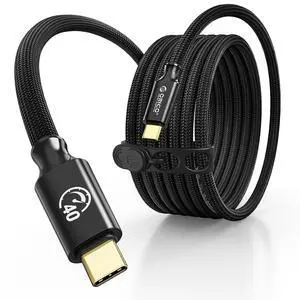 Auso 40Gbps USB-C Cable 3.3FT with PD 240W Fast Charging, 8K60Hz Video,Thunderbolt4/3 USB4 Compatible Data Cable,for iPhone 17/16/15 MacBook Docking -Black Auso 40Gbps USB-C Cable 3.3FT with PD 240W Fast Charging, 8K60Hz Video,Thunderbolt4/3 USB4 Compatible Data Cable,for iPhone 17/16/15 MacBook Docking -Black