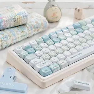 Cute Creamy Keycaps,MOA Profile Kawaii Keycaps PBT Dye-Sub 129 Keys Full Size Custom Key Cap Set for Cherry MX Switches ANSI Layout 100% 75% 60% Mechanical Keyboard DIY (Green-Antidote) Cute Creamy Keycaps,MOA Profile Kawaii Keycaps PBT Dye-Sub 129 Keys Full Size Custom Key Cap Set for Cherry MX Switches ANSI Layout 100% 75% 60% Mechanical Keyboard DIY (Green-Antidote)
