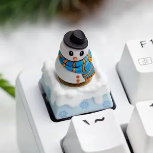 Christmas Keycaps,Custom ESC Keycap Artisan Resin Keycaps 3D Kawaii Cartoon ESC Key Caps for Cherry MX Switches Mechanical Gaming Keyboard DIY, PC Gamer Gifts (Snowman) Christmas Keycaps,Custom ESC Keycap Artisan Resin Keycaps 3D Kawaii Cartoon ESC Key Caps for Cherry MX Switches Mechanical Gaming Keyboard DIY, PC Gamer Gifts (Snowman)