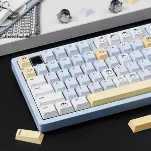 Cute Penguin Keycaps,Cherry Profile Kawaii Animal Custom Keycaps Dye Sublimation Thick PBT Keycap 134 Keys Full Size Key Set for Cherry MX Switch Mechanical Gaming Keyboard DIY Cute Penguin Keycaps,Cherry Profile Kawaii Animal Custom Keycaps Dye Sublimation Thick PBT Keycap 134 Keys Full Size Key Set for Cherry MX Switch Mechanical Gaming Keyboard DIY