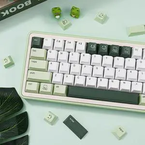 Cute Keycaps,Cherry Profile Green-Frog Custom Keycaps Dye Sublimation Thick PBT Keycap 134 Keys Full Size Key Set for Cherry MX Switch Mechanical Gaming Keyboard DIY Kawaii Key Cap Cute Keycaps,Cherry Profile Green-Frog Custom Keycaps Dye Sublimation Thick PBT Keycap 134 Keys Full Size Key Set for Cherry MX Switch Mechanical Gaming Keyboard DIY Kawaii Key Cap