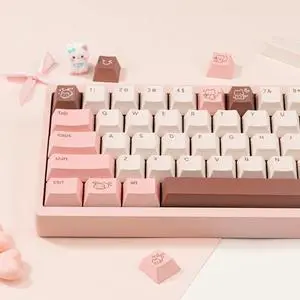 Creamy Pink Cat Keycaps,Minimalist Style Cherry Profile Custom Keycaps Dye Sublimation Thick PBT Keycap 134 Keys Full Size Key Set for Cherry MX Switch Mechanical Gaming Keyboard DIY Creamy Pink Cat Keycaps,Minimalist Style Cherry Profile Custom Keycaps Dye Sublimation Thick PBT Keycap 134 Keys Full Size Key Set for Cherry MX Switch Mechanical Gaming Keyboard DIY