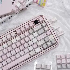 Cute Keycaps Set,Creamy Style Custom Keyboard Keycaps Dye Sublimation PBT Keycap Cherry Profile 128 Keys Full Set for Cherry MX Switch 60% 75% 100% Mechanical Gaming Keyboard (Girl-Utopia) Cute Keycaps Set,Creamy Style Custom Keyboard Keycaps Dye Sublimation PBT Keycap Cherry Profile 128 Keys Full Set for Cherry MX Switch 60% 75% 100% Mechanical Gaming Keyboard (Girl-Utopia)