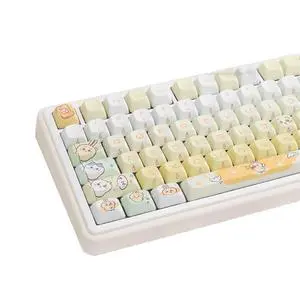Cute Keycaps,PBT Dye-Sub Kawaii Japanese Anime Keycaps Creamy Custom Keycap Set 150 Keys Full Size Key Caps for Cherry MX Switches Mechanical Keyboard MOC Profile Keycap (Yellow) Cute Keycaps,PBT Dye-Sub Kawaii Japanese Anime Keycaps Creamy Custom Keycap Set 150 Keys Full Size Key Caps for Cherry MX Switches Mechanical Keyboard MOC Profile Keycap (Yellow)
