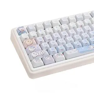Cute Keycaps,PBT Dye-Sub Kawaii Japanese Anime Keycaps Creamy Custom Keycap Set 150 Keys Full Size Key Caps for Cherry MX Switches Mechanical Keyboard MOC Profile Keycap (Blue) Cute Keycaps,PBT Dye-Sub Kawaii Japanese Anime Keycaps Creamy Custom Keycap Set 150 Keys Full Size Key Caps for Cherry MX Switches Mechanical Keyboard MOC Profile Keycap (Blue)