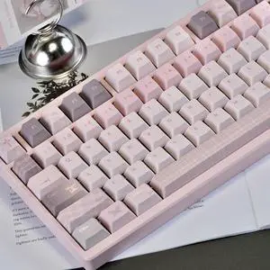 Cute Keycaps Set,Creamy Pink Keycaps Cherry Profile Dye Sublimation Thick PBT Keycaps 127 Keys Full Size Custom Key Cap for Cherry MX Switch 75% 60% Mechanical Gaming Keyboard (Pink-World) Cute Keycaps Set,Creamy Pink Keycaps Cherry Profile Dye Sublimation Thick PBT Keycaps 127 Keys Full Size Custom Key Cap for Cherry MX Switch 75% 60% Mechanical Gaming Keyboard (Pink-World)
