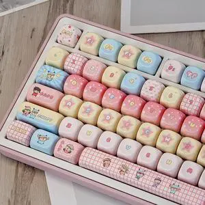 Cute MOA Keycaps,Kawaii Anime Pink Keycap 129 Keys Full Size Custom Key Cap Set Dye-Sublimation Thick PBT Keycap for Cherry MX Switch 75% 60% Mechanical Gaming Keyboard Creamy Keycaps Cute MOA Keycaps,Kawaii Anime Pink Keycap 129 Keys Full Size Custom Key Cap Set Dye-Sublimation Thick PBT Keycap for Cherry MX Switch 75% 60% Mechanical Gaming Keyboard Creamy Keycaps