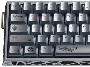 Custom Metal Textured Keycaps,Dye-Sublimation PBT Keycaps Cherry Profile 127 Keys Full Size Cool Keycap Set for Cherry MX Switch 60% 75% 100% Hollow Aluminum Mechanical Gaming Keyboard DIY Custom Metal Textured Keycaps,Dye-Sublimation PBT Keycaps Cherry Profile 127 Keys Full Size Cool Keycap Set for Cherry MX Switch 60% 75% 100% Hollow Aluminum Mechanical Gaming Keyboard DIY