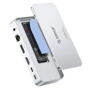 12-in-1 10Gbps M.2 SSD Docking Station Dual Monitor, Aluminum Cooling | USB C Hub with M.2 SSD Enclosure, 8K/4K HDMI DP, 10Gbps, Gigabit LAN, 100W PD, SD/TF, Audio for Mac & Windows DockPro D11 12-in-1 10Gbps M.2 SSD Docking Station Dual Monitor, Aluminum Cooling | USB C Hub with M.2 SSD Enclosure, 8K/4K HDMI DP, 10Gbps, Gigabit LAN, 100W PD, SD/TF, Audio for Mac & Windows DockPro D11