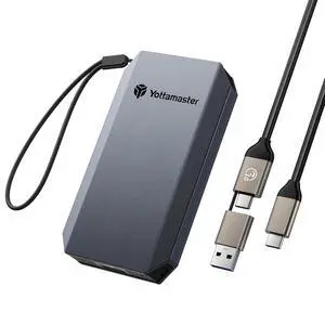1TB External SSD, USB 3.2 Gen 2x2 2000MB/s Portable SSD 2-in-1 USB-C/A Cable & Carry Strap Supports 4K ProRes HDR Compatible with iPhone 17 Pro Max, Smartphone, Tablet, Laptop 1TB External SSD, USB 3.2 Gen 2x2 2000MB/s Portable SSD 2-in-1 USB-C/A Cable & Carry Strap Supports 4K ProRes HDR Compatible with iPhone 17 Pro Max, Smartphone, Tablet, Laptop