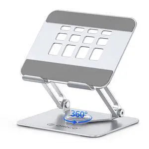 360° Rotating Tablet Stand, Height Adjustable Aluminum Alloy Holder for Desk, Foldable Design for iPad Pro/Air/Mini up to 12.9", Samsung Galaxy Tab, Kindle & Switch - FB2, Silver 360° Rotating Tablet Stand, Height Adjustable Aluminum Alloy Holder for Desk, Foldable Design for iPad Pro/Air/Mini up to 12.9", Samsung Galaxy Tab, Kindle & Switch - FB2, Silver