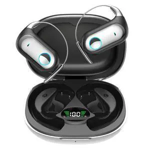 Wireless Bluetooth Open Ear Earbuds Over The Ear Open Ear Headphones Bone Air Conduction Earbuds that Don't Go in Your Ear with Over Ear Hooks Out of Ear Headphones Wireless Bluetooth Open Ear Earbuds Over The Ear Open Ear Headphones Bone Air Conduction Earbuds that Don't Go in Your Ear with Over Ear Hooks Out of Ear Headphones