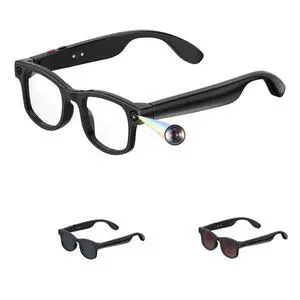 Camera Video Recording Smart Sunglasses AI Glasses for Men Women with 1080P Hidden Camera Bluetooth Record Video and Audio Camera Video Recording Smart Sunglasses AI Glasses for Men Women with 1080P Hidden Camera Bluetooth Record Video and Audio
