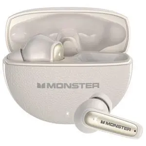 Monster N Lite 310 True Wireless Earbuds, Bluetooth 6.0 Headphones Deep Bass, Earbuds with ENC Noise Cancelling Mic for Clear Calls, 32H Playback, Bluetooth Earbuds for Laptop/Phones/Sports, White Monster N Lite 310 True Wireless Earbuds, Bluetooth 6.0 Headphones Deep Bass, Earbuds with ENC Noise Cancelling Mic for Clear Calls, 32H Playback, Bluetooth Earbuds for Laptop/Phones/Sports, White
