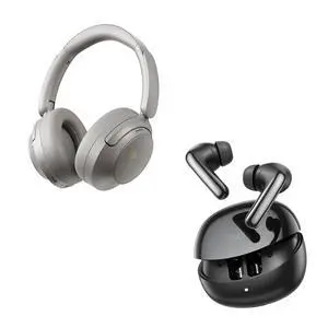 H3S Headphones Grey + Melobuds N60 Earbuds Black H3S Headphones Grey + Melobuds N60 Earbuds Black