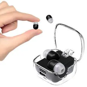 Mini Invisible Small Earbuds Wireless Bluetooth for Small Ears Low Profile Tiny Discreet Smallest Hidden Earbuds for Work Invisible Ear Buds Headphones Black Mini Invisible Small Earbuds Wireless Bluetooth for Small Ears Low Profile Tiny Discreet Smallest Hidden Earbuds for Work Invisible Ear Buds Headphones Black