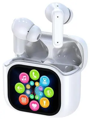 Wireless Touchscreen Earbuds with Smart Touch Screen Case True Wireless Bluetooth ANC Active Noise Cancelling Earbuds Blue Tooth Earphones for iPhone Android In Ear Headphones Wireless Touchscreen Earbuds with Smart Touch Screen Case True Wireless Bluetooth ANC Active Noise Cancelling Earbuds Blue Tooth Earphones for iPhone Android In Ear Headphones
