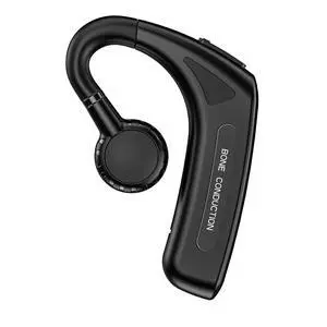Open Ear Headphones Wireless Bluetooth Single Bone Conduction Wireless Earbuds with Earhooks Bone Conduction Headphones Bluetooth Head Set Earphones IPX5 Waterproof Long Battery Life Earpiece Black Open Ear Headphones Wireless Bluetooth Single Bone Conduction Wireless Earbuds with Earhooks Bone Conduction Headphones Bluetooth Head Set Earphones IPX5 Waterproof Long Battery Life Earpiece Black