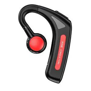 Open Ear Headphones Bluetooth Single Bone Conduction Wireless Earbuds with Earhooks Microphone Earphones Waterproof Long Battery Life Earpiece for Workout Sports Running Android iOS Non Ear Plug Red Open Ear Headphones Bluetooth Single Bone Conduction Wireless Earbuds with Earhooks Microphone Earphones Waterproof Long Battery Life Earpiece for Workout Sports Running Android iOS Non Ear Plug Red
