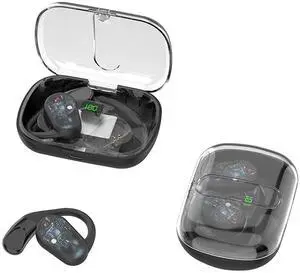 Open Ear Earbuds Bone Conduction Earbuds with Earhooks Wireless Bluetooth Bone Conduction Headphones Headset Head Set Sports Open Ear Bone Conducting Induction Earbud Earphones for Work Open Ear Earbuds Bone Conduction Earbuds with Earhooks Wireless Bluetooth Bone Conduction Headphones Headset Head Set Sports Open Ear Bone Conducting Induction Earbud Earphones for Work
