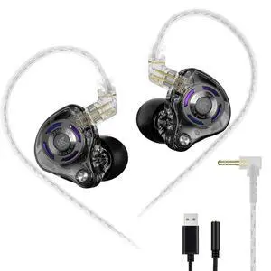 Gale Wired Earbuds, Noise Isolating Fit in Ear Monitors, Ear Hook Design Never Fall Off, Super Linear Driver IEM for Musicians, Singer, on Stage, Studio (Nomic, Black) Gale Wired Earbuds, Noise Isolating Fit in Ear Monitors, Ear Hook Design Never Fall Off, Super Linear Driver IEM for Musicians, Singer, on Stage, Studio (Nomic, Black)