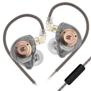 EDX Pro X in Ear Monitor Headphones, HiFi Stereo IEM, Dynamic Driver Earphones with Detachable Cable, Deep Bass Noise Isolating Earbuds for Singers Musicians Drummers Audiophile (MIC, Grey) EDX Pro X in Ear Monitor Headphones, HiFi Stereo IEM, Dynamic Driver Earphones with Detachable Cable, Deep Bass Noise Isolating Earbuds for Singers Musicians Drummers Audiophile (MIC, Grey)