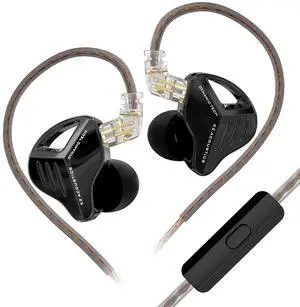 ZVX Pro in Ear Monitor Headphones, Inner Magnetic Dynamic Driver HiFi Bass Earphones, All Frequency Balance Stereo Wired Earbuds for Audio Engineers Singer Musician Audiophile (Mic) ZVX Pro in Ear Monitor Headphones, Inner Magnetic Dynamic Driver HiFi Bass Earphones, All Frequency Balance Stereo Wired Earbuds for Audio Engineers Singer Musician Audiophile (Mic)