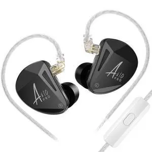 AS10 Pro in Ear Monitor Headphone, 10BA Drivers HiFi Bass Noise Isolation Earbuds, Clarity in All Frequency Stereo Sound Comfortable Earphone for Audio Engineers, Musicians (Mic) AS10 Pro in Ear Monitor Headphone, 10BA Drivers HiFi Bass Noise Isolation Earbuds, Clarity in All Frequency Stereo Sound Comfortable Earphone for Audio Engineers, Musicians (Mic)