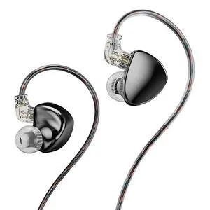 TRN MT5 Earphone Dual Dynamic Driver in Ear Monitors Headphones (Black, Without mic) TRN MT5 Earphone Dual Dynamic Driver in Ear Monitors Headphones (Black, Without mic)
