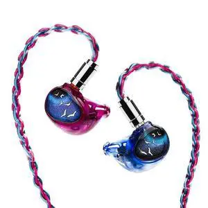 Kinera Celest Phoenixcall 1DD+2BA+2 Flat Panel Driver IEMs 5 Hybrid Drivers Earphone with 0.78 2pin Plug (Purple Blue 4.4mm) Kinera Celest Phoenixcall 1DD+2BA+2 Flat Panel Driver IEMs 5 Hybrid Drivers Earphone with 0.78 2pin Plug (Purple Blue 4.4mm)