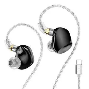 TRN VX PRO+ 1DD+8BA Flagship HiFi Earphones with Detachable Cable (black type c) TRN VX PRO+ 1DD+8BA Flagship HiFi Earphones with Detachable Cable (black type c)