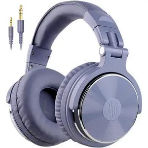 Wired Over Ear Headphones Studio Monitor & Mixing DJ Stereo Headsets with 50mm Neodymium Drivers and 1/4 to 3.5mm Jack for AMP Computer Recording Podcast Keyboard Guitar Laptop Light Blue Wired Over Ear Headphones Studio Monitor & Mixing DJ Stereo Headsets with 50mm Neodymium Drivers and 1/4 to 3.5mm Jack for AMP Computer Recording Podcast Keyboard Guitar Laptop Light Blue