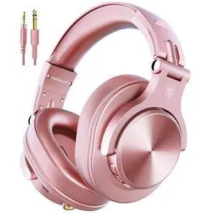 A70 Bluetooth Over Ear Headphones, Wireless Headphones w/ 72H Playtime, Hi Res, 3.5mm/6.35mm Wired Audio Jack for Studio Monitor & Mixing DJ Guitar AMP, Computer Laptop PC Tablet Rose Gold A70 Bluetooth Over Ear Headphones, Wireless Headphones w/ 72H Playtime, Hi Res, 3.5mm/6.35mm Wired Audio Jack for Studio Monitor & Mixing DJ Guitar AMP, Computer Laptop PC Tablet Rose Gold