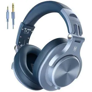 A71 Hi Res Studio Recording Headphones Wired Over Ear Headphone with SharePort, Monitoring Mixing Foldable Headset with Stereo Sound, 3.5/6.35MM Jack for PC Computer DJ Guitar Sky Blue A71 Hi Res Studio Recording Headphones Wired Over Ear Headphone with SharePort, Monitoring Mixing Foldable Headset with Stereo Sound, 3.5/6.35MM Jack for PC Computer DJ Guitar Sky Blue