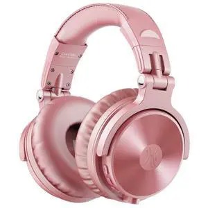 Bluetooth Over Ear Headphones, 110 Hrs Wireless/Wired Stereo Sound Foldable Headsets with Deep Bass 50mm Neodymium Drivers for PC/Phone/Tablet Studio Wireless Pro C, Rose Gold Bluetooth Over Ear Headphones, 110 Hrs Wireless/Wired Stereo Sound Foldable Headsets with Deep Bass 50mm Neodymium Drivers for PC/Phone/Tablet Studio Wireless Pro C, Rose Gold