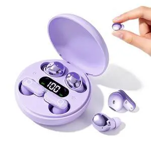 Small Invisible Mini 2 Set Purple Earbuds Wireless Bluetooth Tiny Ear Buds for Small Ear Canals Kids Micro Invisible Headphones Low Profile Tiny Smallest Sleep Discreet Hidden Earbuds for Work Small Invisible Mini 2 Set Purple Earbuds Wireless Bluetooth Tiny Ear Buds for Small Ear Canals Kids Micro Invisible Headphones Low Profile Tiny Smallest Sleep Discreet Hidden Earbuds for Work
