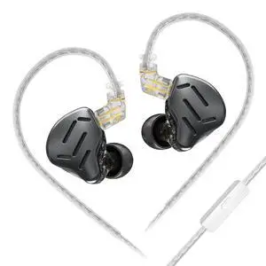 Zax in Ear Monitor Headphones, 7BA+1DD Hybrid IEM with Mic | HiFi Sound Isolating Wired Earbuds for Gaming, Zin Alloy Shell Metal Earphone with 3.5mm Jack Detachable Cable (Mic, Black) Zax in Ear Monitor Headphones, 7BA+1DD Hybrid IEM with Mic | HiFi Sound Isolating Wired Earbuds for Gaming, Zin Alloy Shell Metal Earphone with 3.5mm Jack Detachable Cable (Mic, Black)