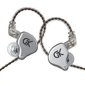 G.K Earbuds Wired Headphone with Microphone 4BA+1DD Hybrid Driver Stereo Bass Noise Isolation IEM Earphone 3.5mm Jack with Detachable Audio Cable for Musicians DJ Guitarists Gaming (Silver) G.K Earbuds Wired Headphone with Microphone 4BA+1DD Hybrid Driver Stereo Bass Noise Isolation IEM Earphone 3.5mm Jack with Detachable Audio Cable for Musicians DJ Guitarists Gaming (Silver)