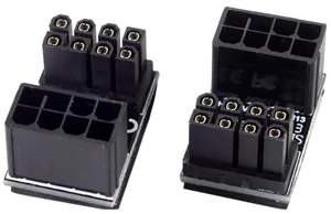 xiwai 180 Degree Angled ATX 8Pin Female to 8pin Male Power Adapter for Desktops Graphics Card 2pcs/lot Black xiwai 180 Degree Angled ATX 8Pin Female to 8pin Male Power Adapter for Desktops Graphics Card 2pcs/lot Black