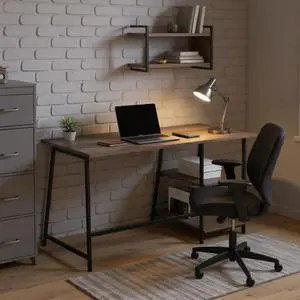 Homy Casa 47.6" Computer Desk with 3 Storage Shelves for Home Office, Study, or Apartment