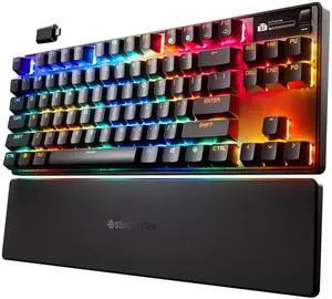SteelSeries Apex Pro TKL Wireless Mechanical Gaming Keyboard with Rapid Tap  Tenkeyless  RGB  USB-C - PC, Mac